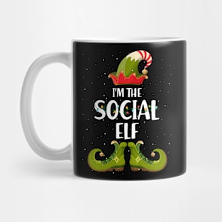 Im The Social Elf Christmas Mug